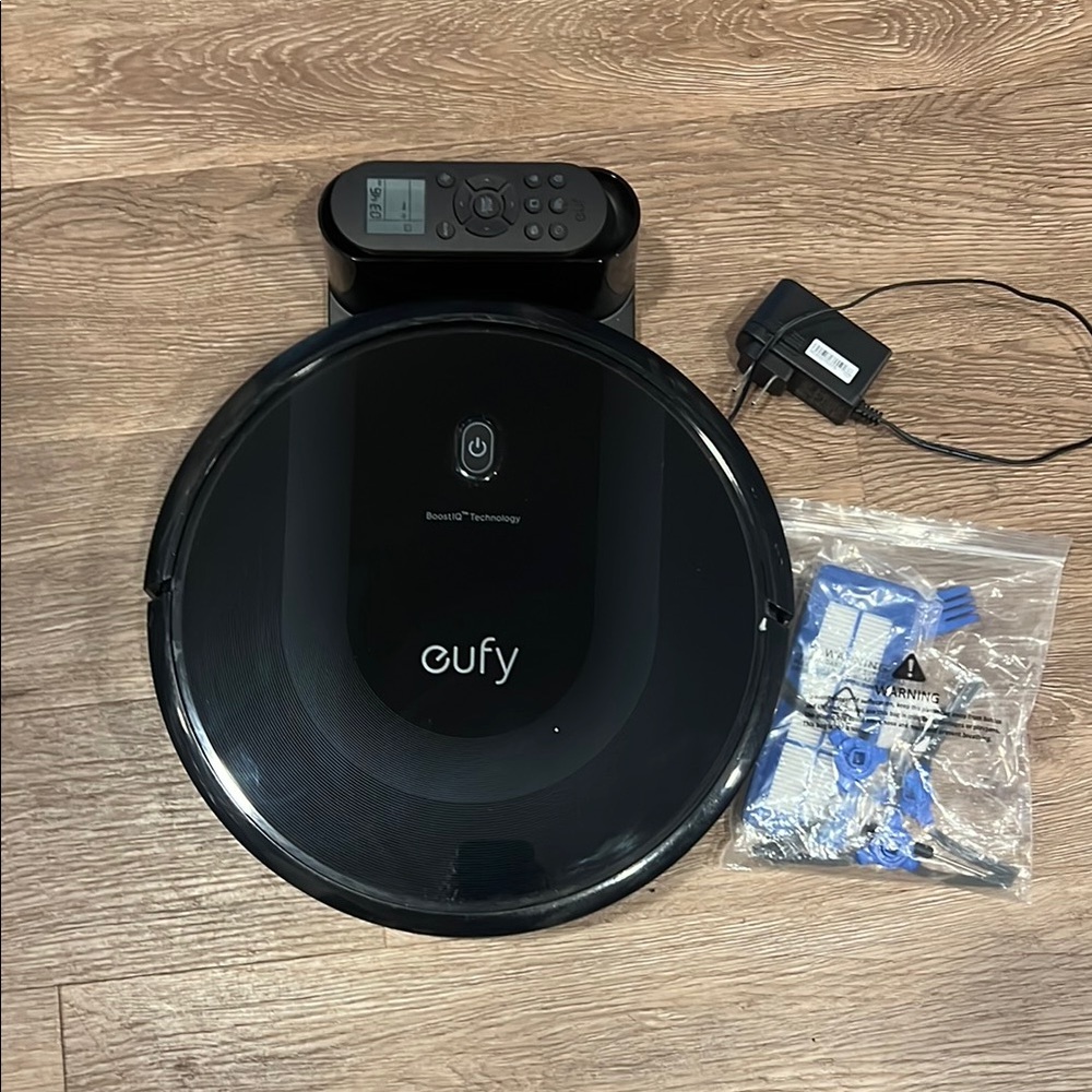 Eufy Black Robotic Vacuum with Accessories